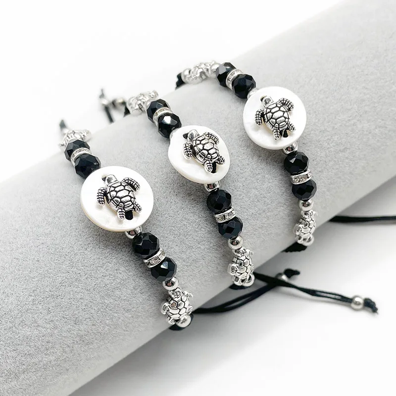 New Seastar Elephant Charm Shell Bracelet Hawaiian Beach Jewelry Girl Natural Seashell Chain Bracelets