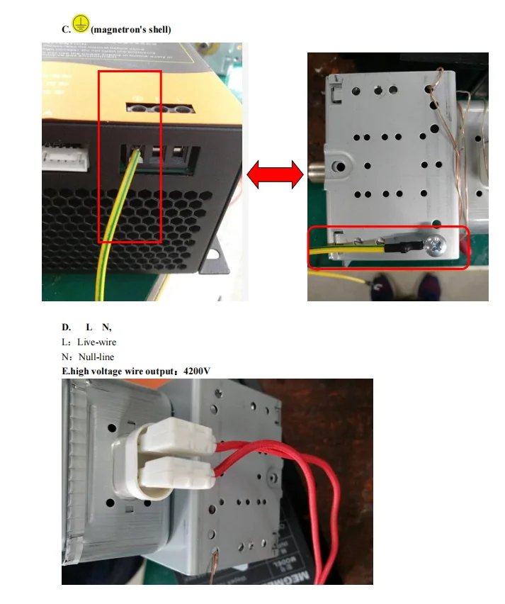 Factory industry microwave power supply output range 250w-1500w microwave dc power