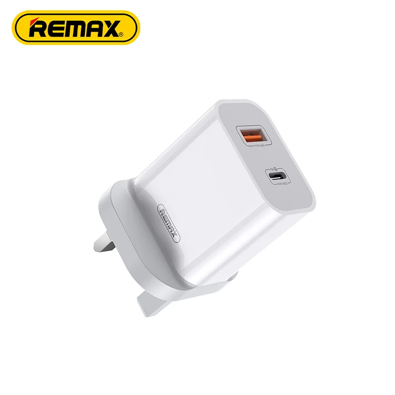 Remax Rp-U68 Wall Fast Charger Pd20W Qc Fcp Pps Us Eu Uk Mobile Phone Chargers Travel Usb C Adapter For Laptops Ip 12/13