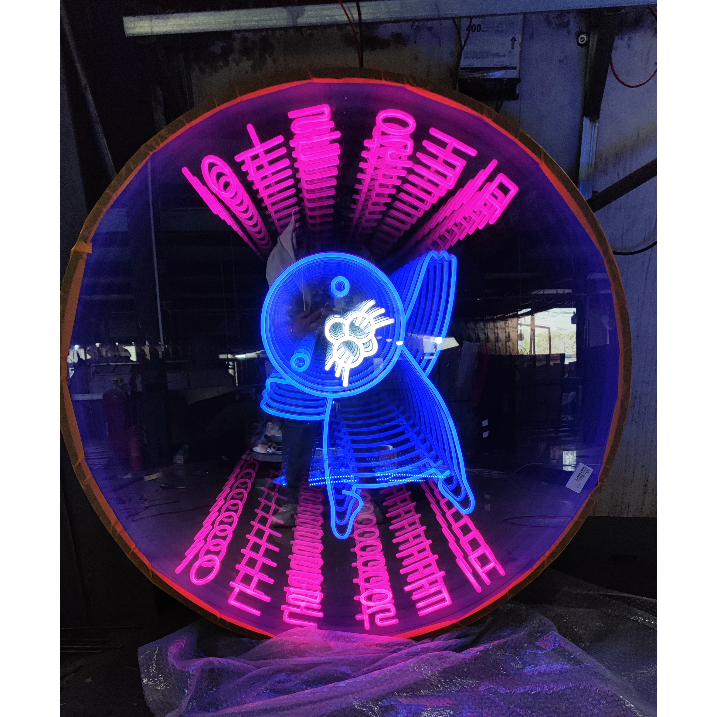 Melaleuca зеркало 3D LED бездна неоновое