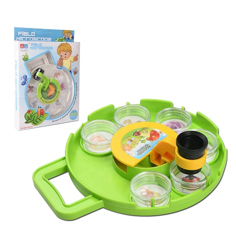 Hot Sale Educational Bug Catcher Collection Viewer Field Microscope Insect Magnifier Science Exploration kids Toy
