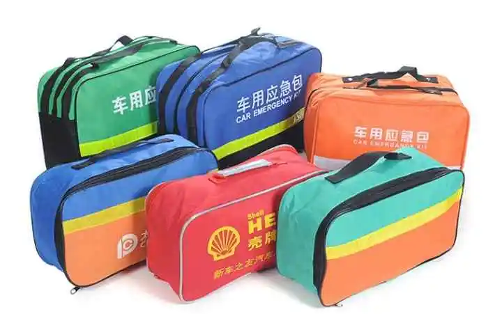 Car vehicle emergency rescue bag jumper cables onboard mini first aid kit auto emergency road kit