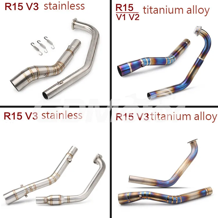 r15 v3 exhaust escapamento motocicleta 250cc motorcycle exhaust 51mm
