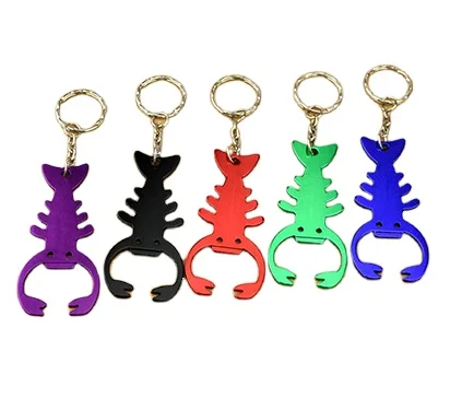 New Arrival Sublimation Coated Blank Custom aluminum Bottle Openers  Beer Bar Metal bottle opener keychain