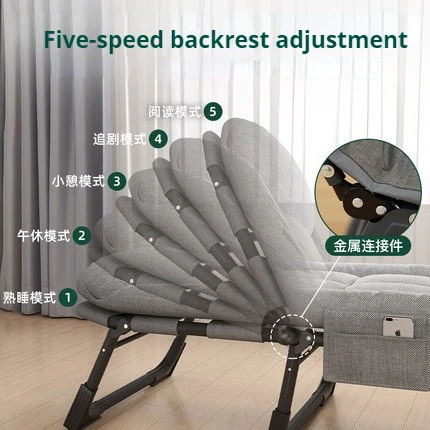 High-end comfortable folding beds portable modern european sofa bed for home office lunch break foldable portable bed