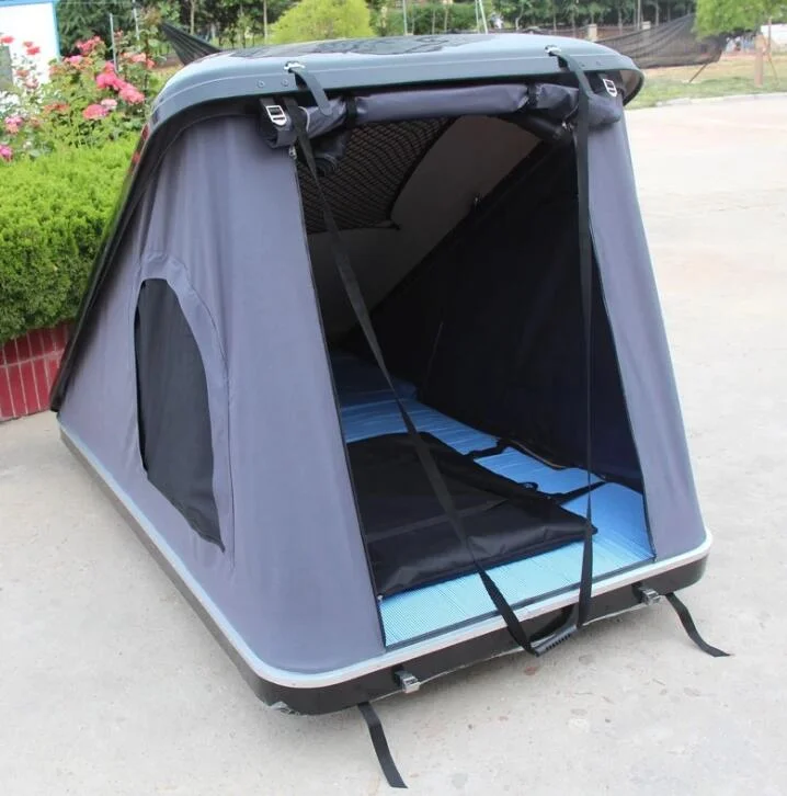 Fiberglass Hard Shell Clamshell Rooftop Tent Automatic Hardshell Car Roof Top Tent 1-2 Person pop up