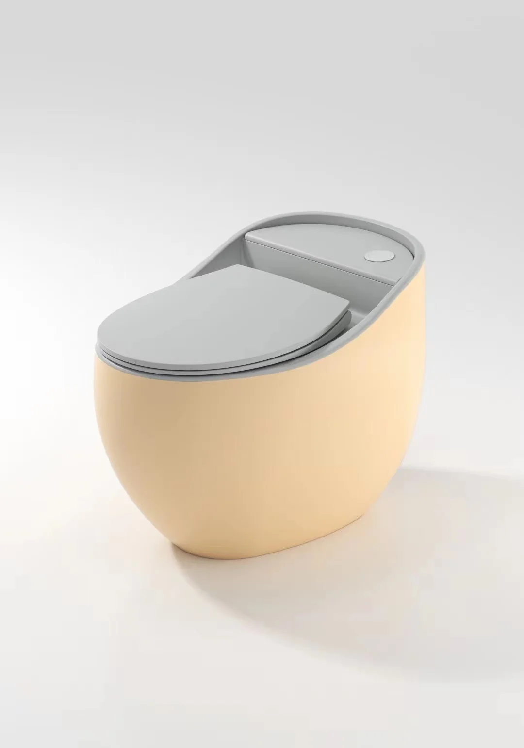 Luxury Modern Design Bathroom Ceramic Egg Shaped Toilets One Piece Ceramic Toilet Bowl