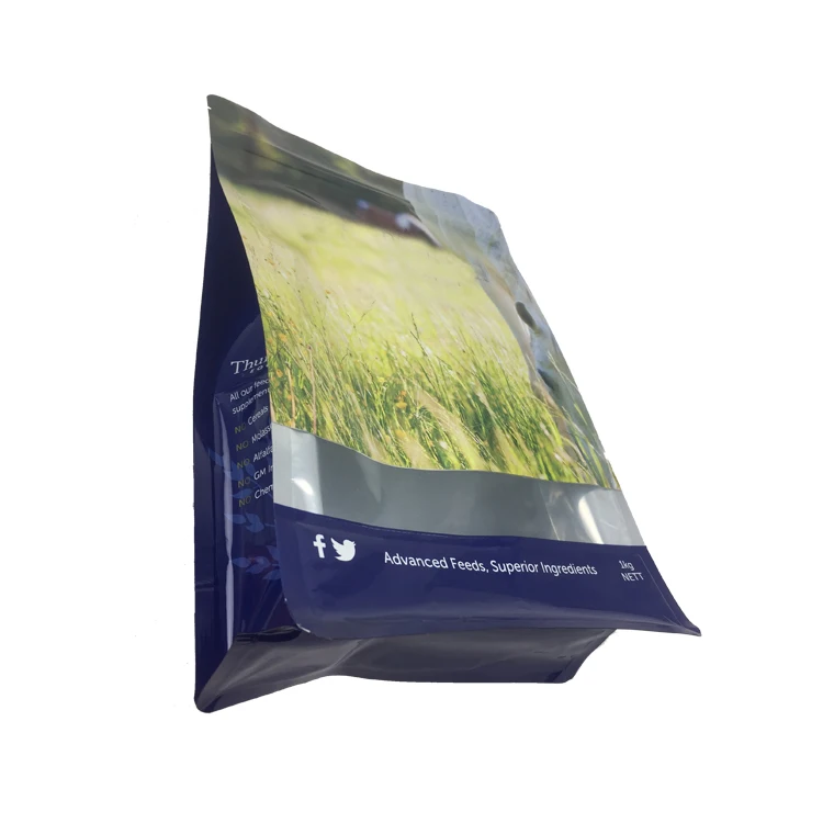 1kg 5kg 10kg Agriculture Plastic Soil Bags Flat Bottom Resealable Aluminum Foil Chemical Fertilizer Soil Packaging Bag