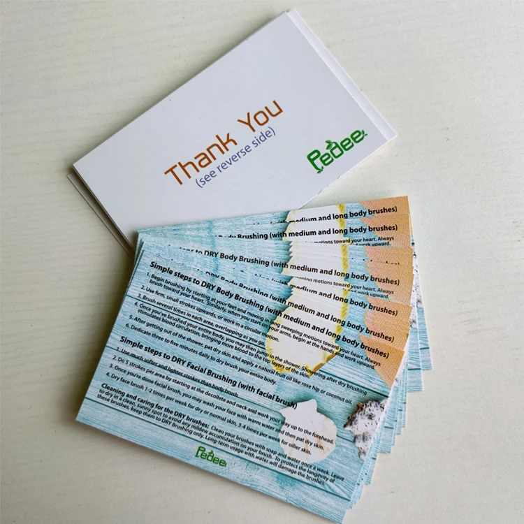 CN;GUA Offset Printrhinestoness Thank You Card Postcards Customized Kraft Paperpartychart Paper with Logo Design Recycled Paper