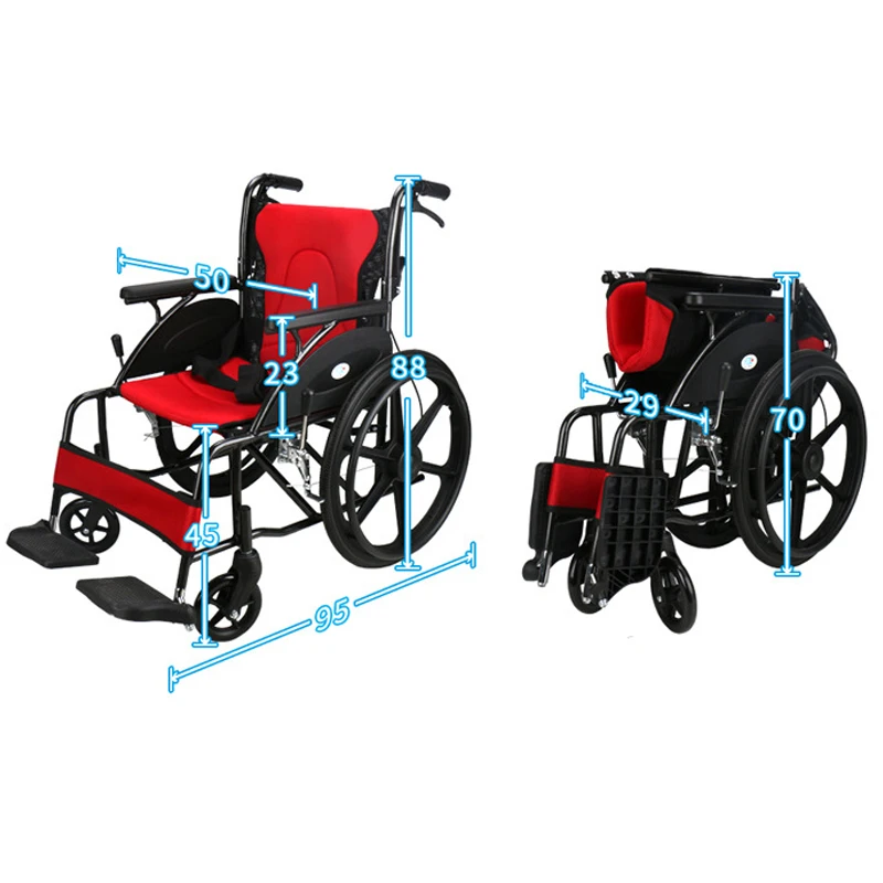 Stock Available adjustable wheelchair customizable multifunctional wheelchair boardable 4x4 wheelchair for go out