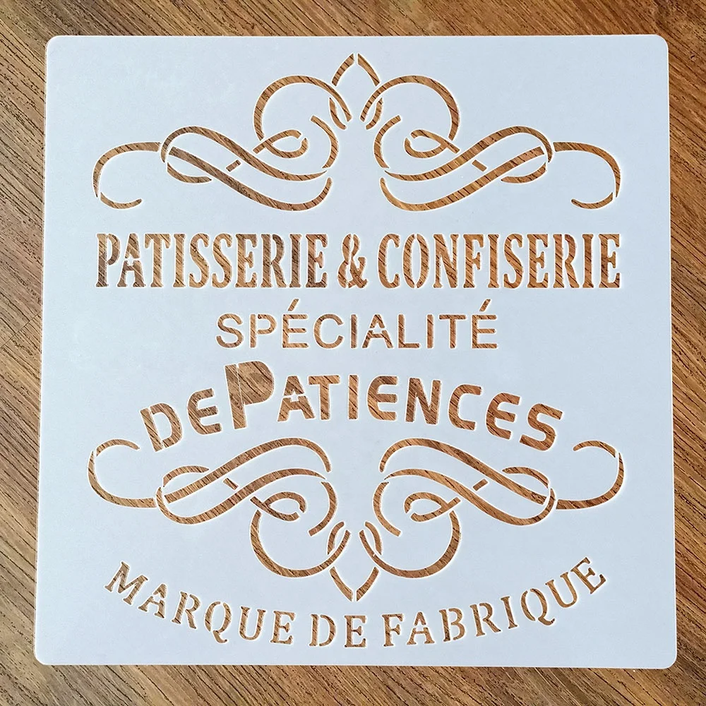 Reusable Farmhouse kitchen bakery sign coffee painting stencils for painting on wood home wall DIY