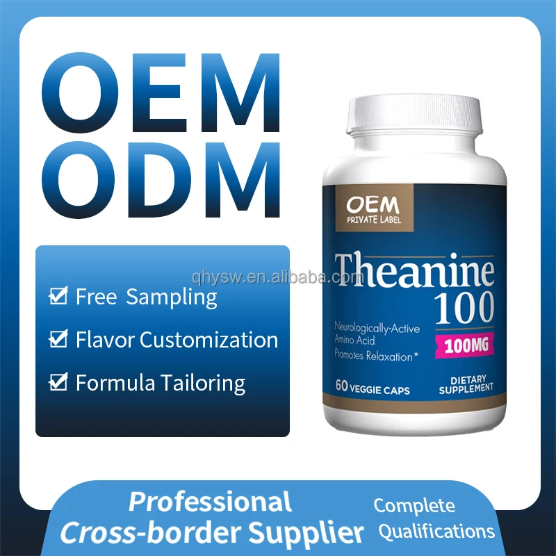 OEM ODM Improve Sleep Capsules Relaxation Supplement L-theanine Melatonin Supplement L-theanine sleep Capsules For Sleep Well