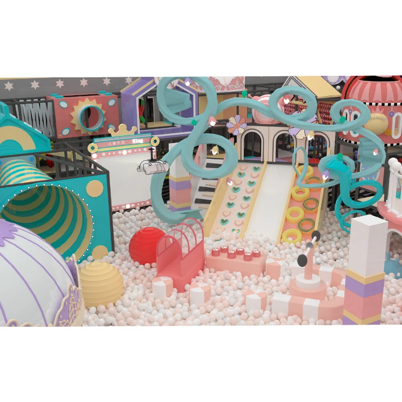 Adult Children Sand Indoor Amusement Playground Equipment Trampoline Park International Kid Large Indoor Playground