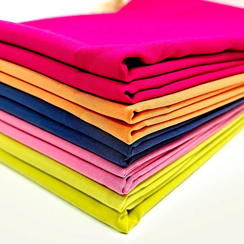 TR Four-way Stretch Fabrics 77%POLY 17%RAYON 6%SP 220GSM Twill for Summer Scrub Fabrics with Spandex Stretchy Elastic Yarns