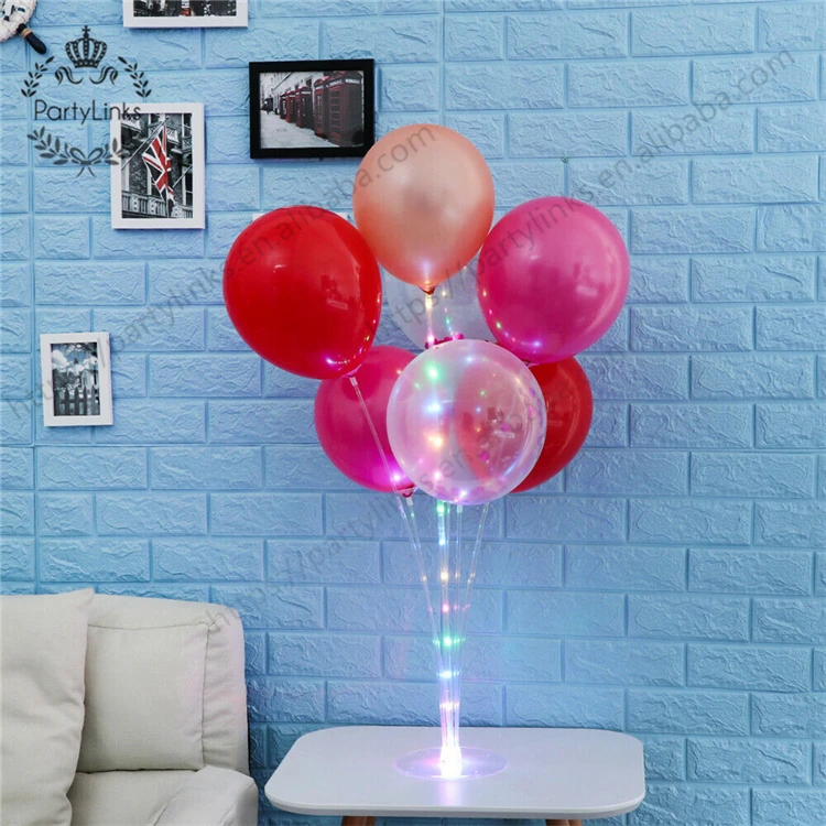 Yiwu Balloon Table Floating Display Stand Christmas Wedding Party Arrangement LED Balloon Decoration DIY  Balloon Bracket