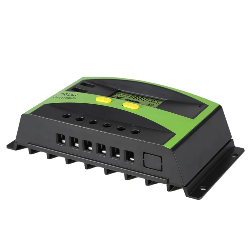 12V/24V/48V Auto 10A-60A MPPT/PWM 2 USB Intelligent Charge Controller Solar Household