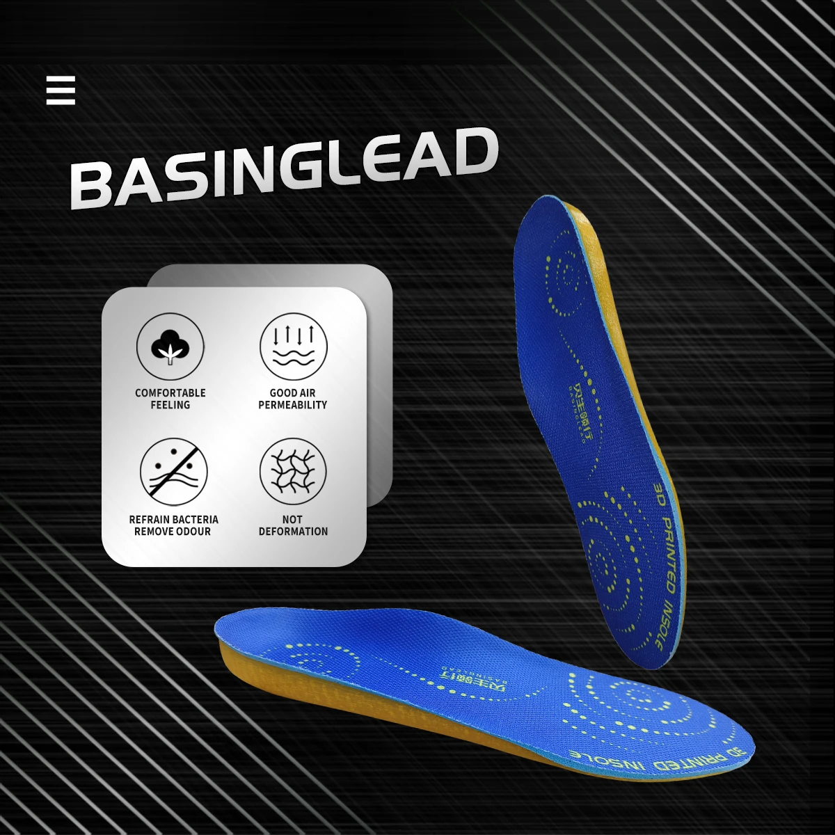 3d custom flat foot orthotic insoles