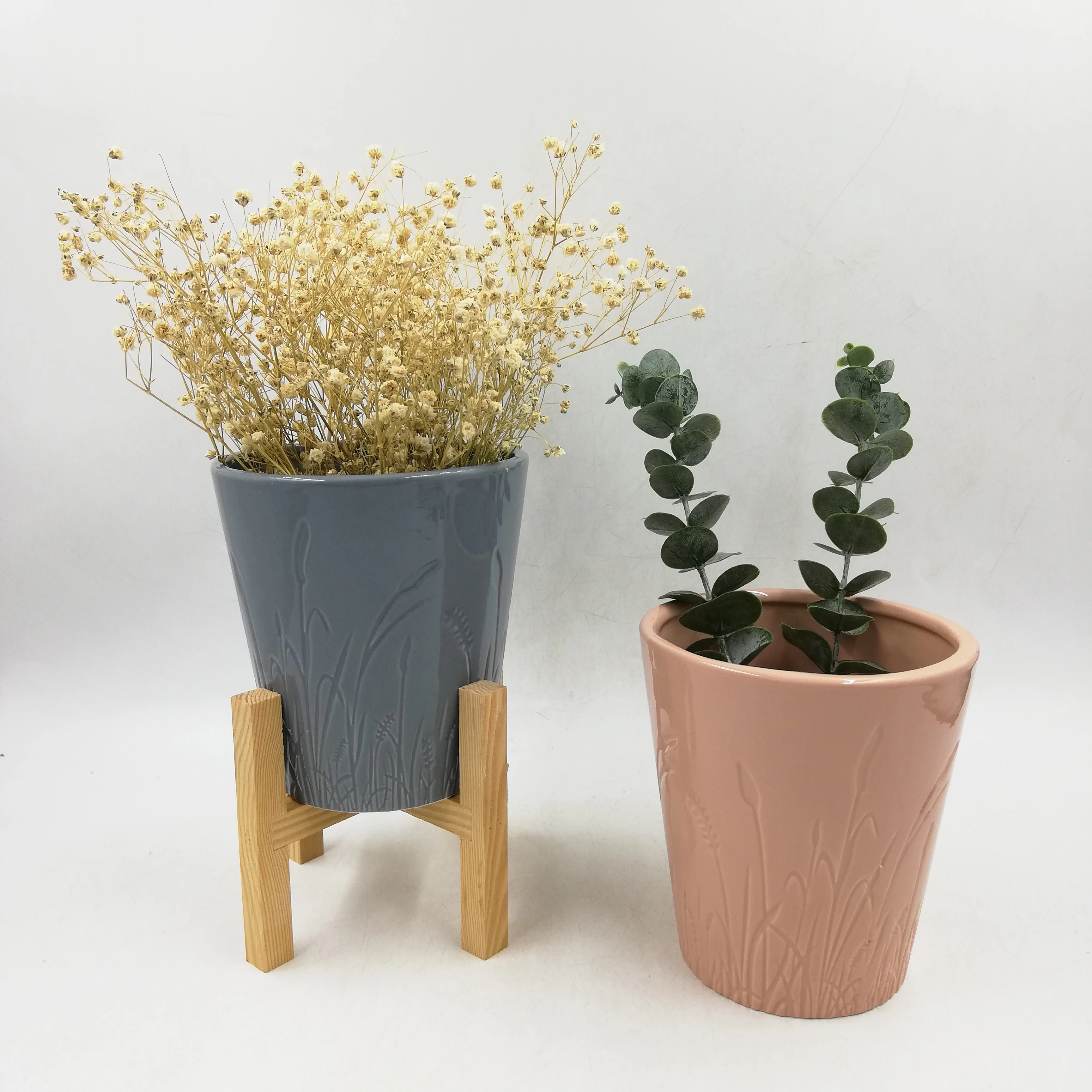 Small Ceramic Plant Orchid Flower Succulent Pot Planter