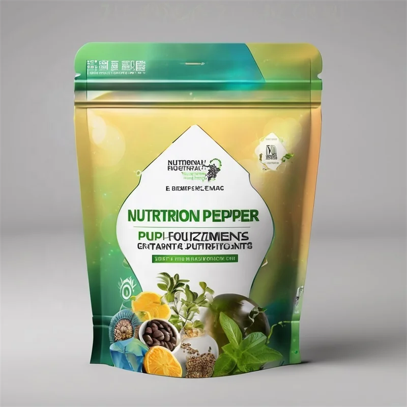 Dried Fruit Snack Supplement Protein Powder Zipper Mylar Bag Food Packaging Plastic Stand up Pouch