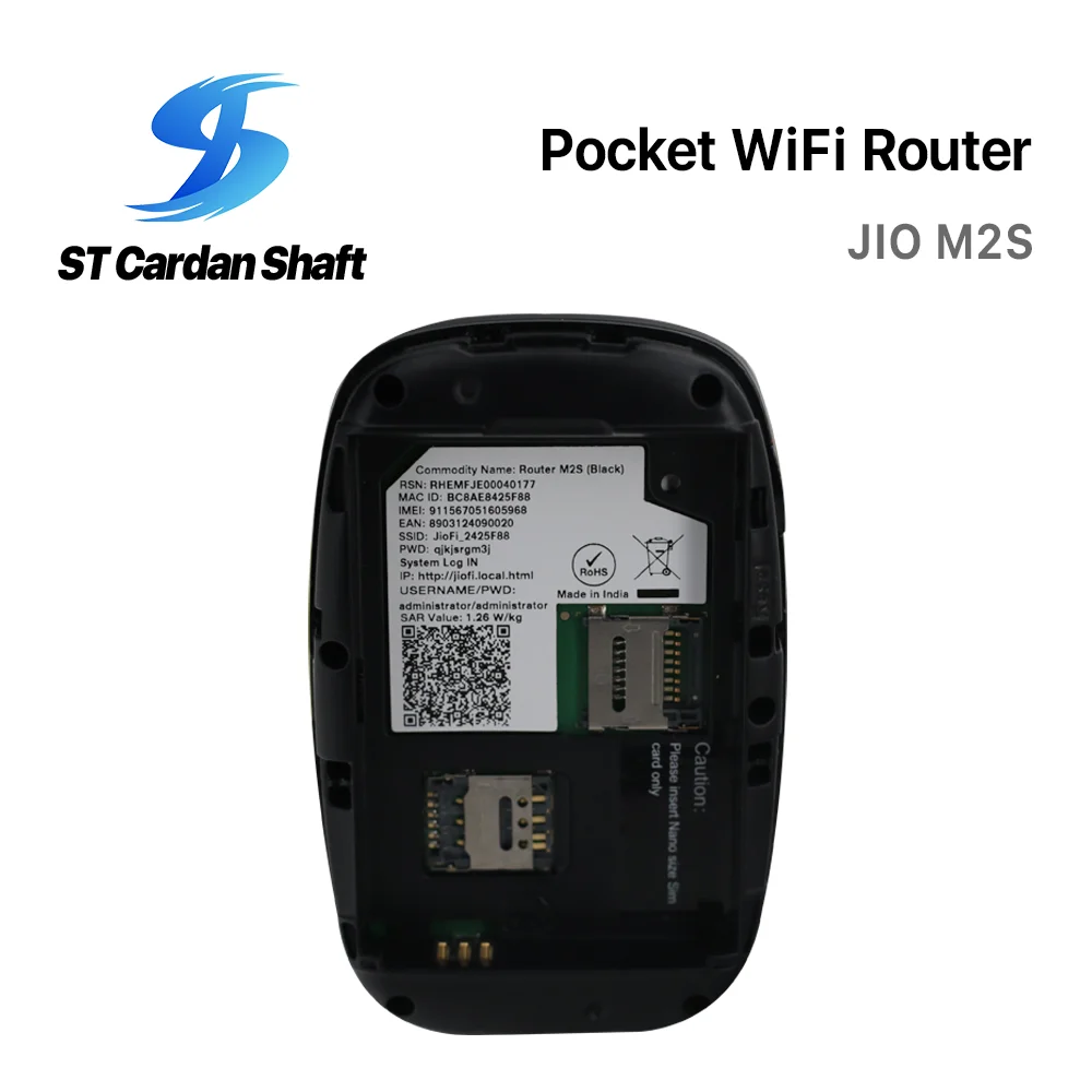 Sitong LG072 JIO 4G modem LTE Pocket Wifi Wireless Router JioFi M2S 4G Hotspot Portable Wi-Fi Device JIo 4G Voice