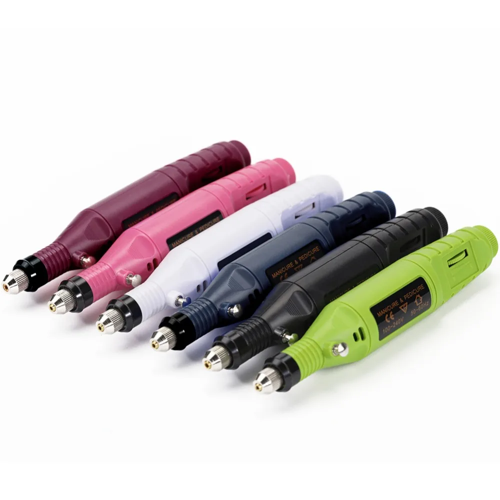 Профессиональный маникюрный аппарат AMEIZII, электрическая дрель для ногтей, набор фрез для ногтевого дизайна, Шлифовальная Пилка, керамическое приспособление для снятия гель-лака