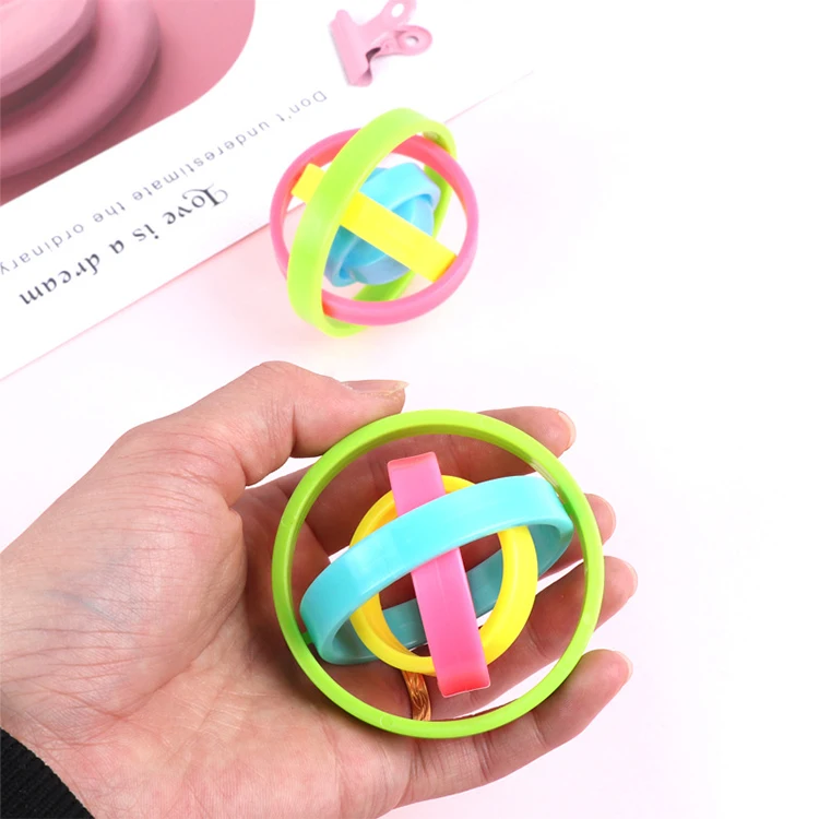 2021 new creative magic finger fight spinning top 360 rotation of finger ring sensory toy Finger Push round Toys