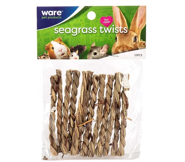 Teeth Grinding seagrass hay twist rabbit  Hamster Chinchilla Bunny