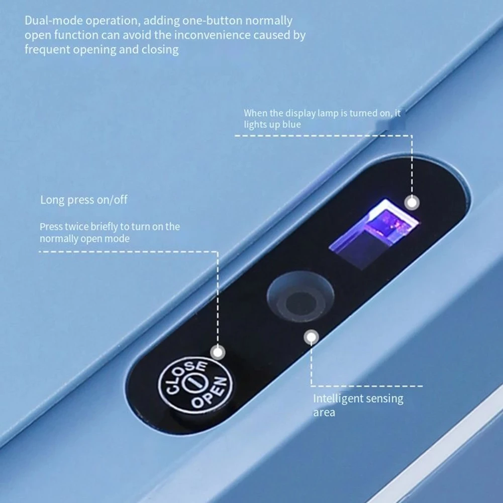 DS1419 Kitchen Bathroom Toilet Waste Bin Wastebasket Smart Sensor Trash Can Garbage Bin Automatic Induction Garbage Bin