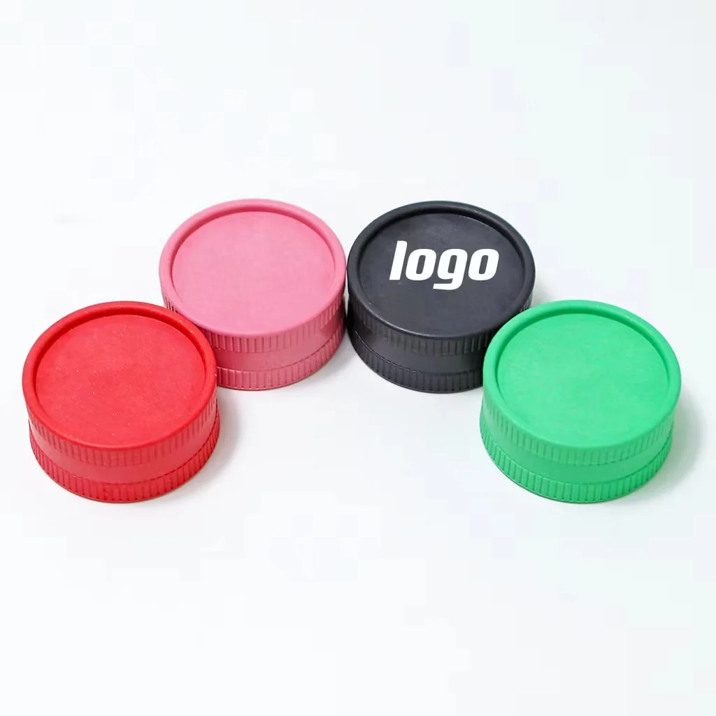 Beyou Custom logo grinder tobacco Smoking Accessories 56mm Bio eco Plastic Degradable Grinder Biodegradable herb grinder