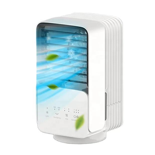 700ml water  tank large oscillation touch operation mini fans air cooling desk fan air conditioners