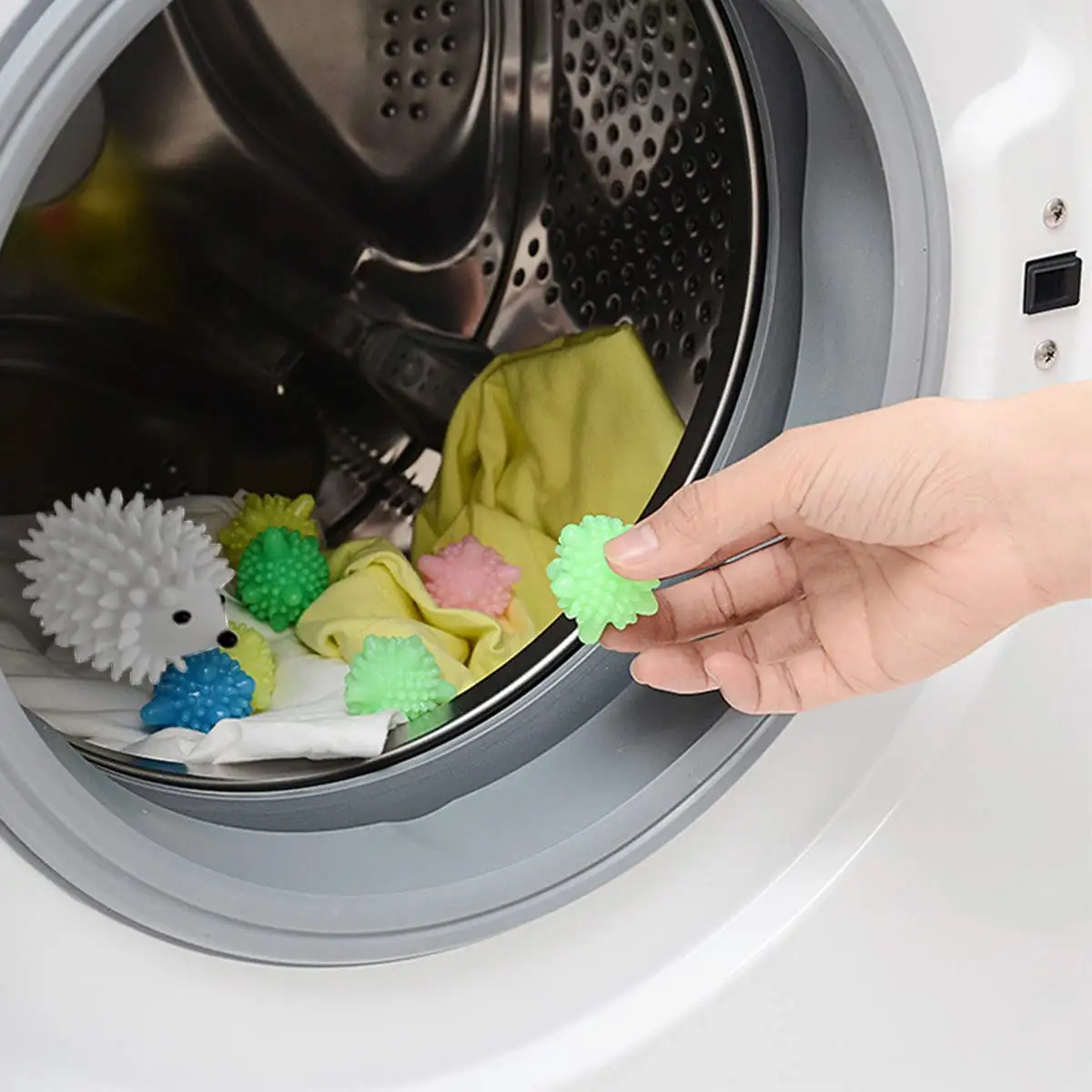 Hedgehog Reusable Laundry Washing Machine Balls for Washing Machine Anti Static Porcupine Sweater Fabric Softener Wrinkles