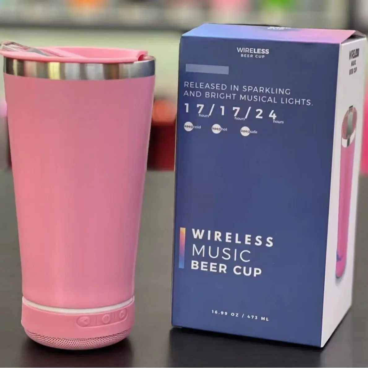 Best Selling Fuvision Factory Wireless  Portable Blue Tooth Speaker Mini Smart Music BT Speaker Watercup With Opener