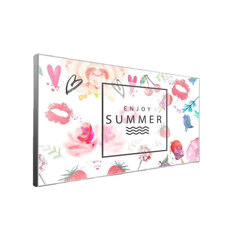 Double side canvas light box LED textile large dimension indoor double side led back lit square light box sign for exhibition