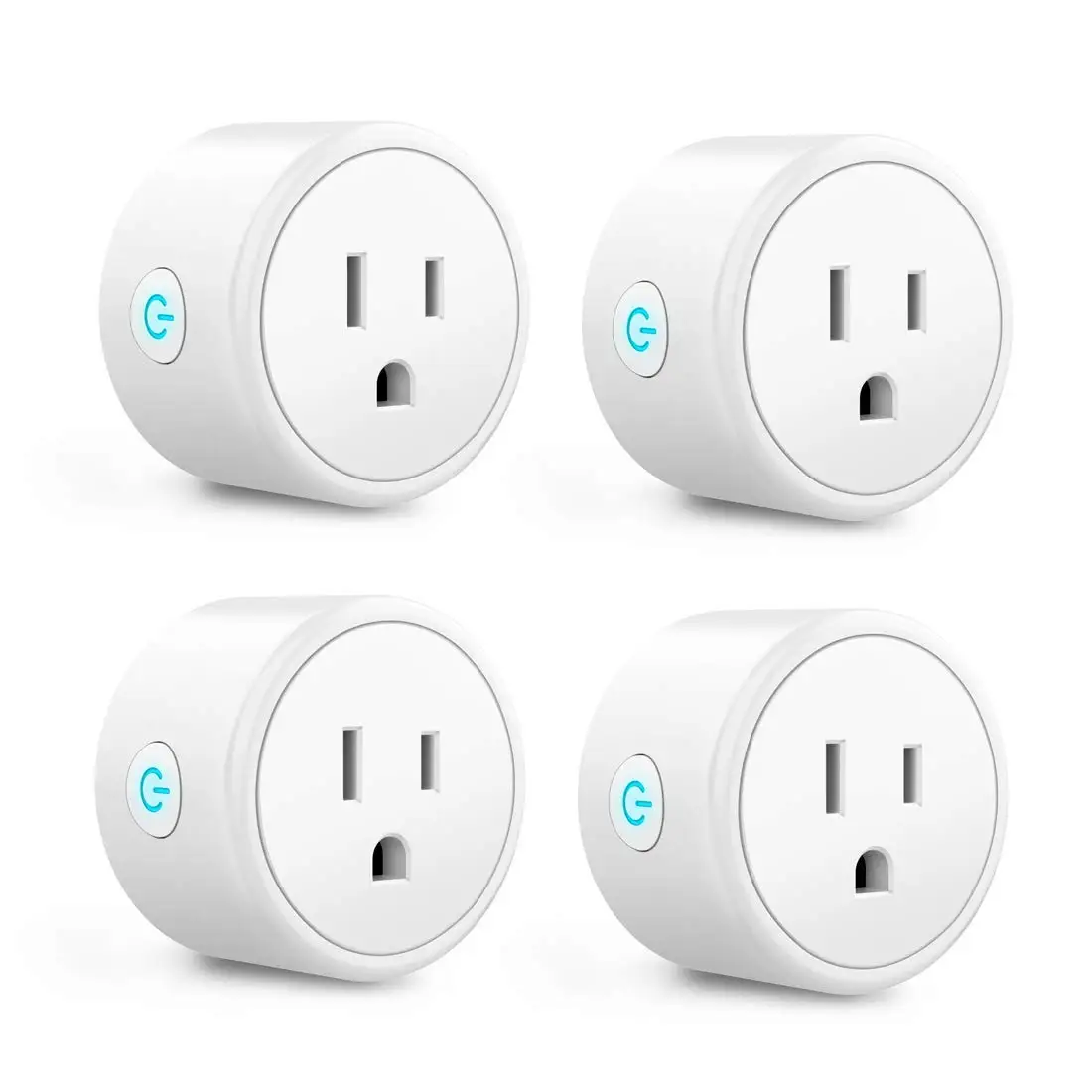 Mini Smart Plugs Bluetuth WiFi Outlet Compatible with Alexa Google Home Assistant Remote Control with Timer Function Switch