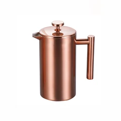 Custom Classical Double Wall Stainless Steel French Press Coffee Maker 350 Ml Coffee Press