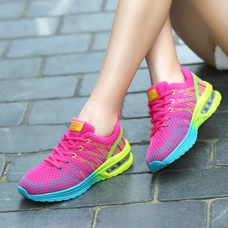 Women Tennis Athletic Fitness Shoes Breathable Trainers Shoes Plus Size Outdoor Casual Sport Shoes tenis feminino