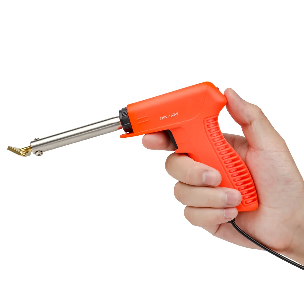 Car Bumper Repair Tool 2 Welding Tips 100W Plastic Welding Kit Soldering Iron Gun Plastic Welder