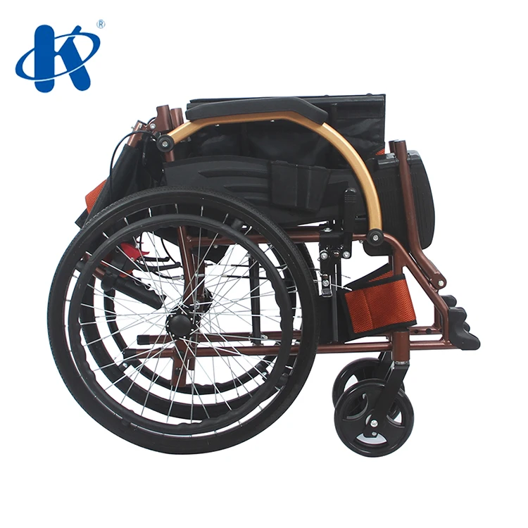 KY863LAJ-E-20 kaiyang Detachable Aluminum Foldable Manual Wheel Chair For Sale Generation Traveling Aluminum Wheelchair