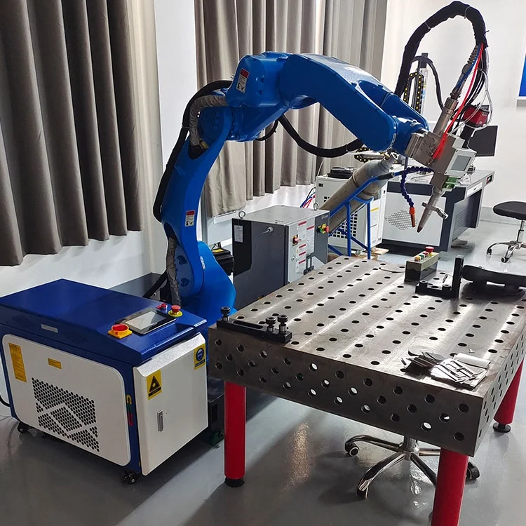 Robotic Laser Welding Machine Robot With Automatic Welding Robot Arm 6 Axis Welder