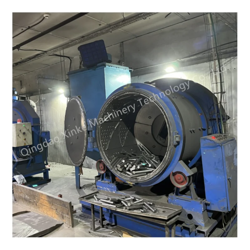 Qingdao Foundry Machinery Q31 series Rolling Drum Shot Blasting Machine/Rotary Barrel Shot Blasting Machine