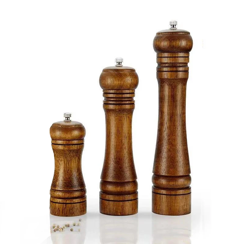 Kitchen Tools Salt and Pepper Grinder Wooden Manual Pepper Mills Wholesale