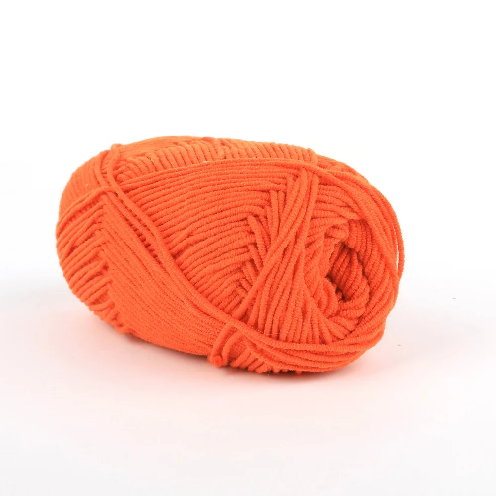 
4 Ply Combed Cotton Polyester Hood Yarn Milk Yarn For Crochet Hook knitting Needle Hand Knitting Baby Scarf Hat Toy 
