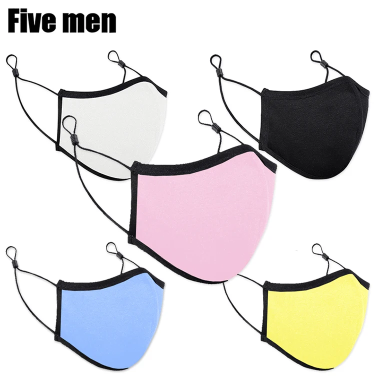 
Custom black fashion washable printed cloth facemasks for suppliers 