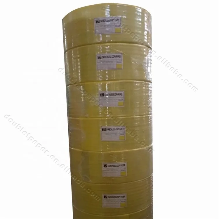 48-80g Bue Image CF CFB CB NCR Carbonless Copy paper Jumbo Roll from China Manufacturer