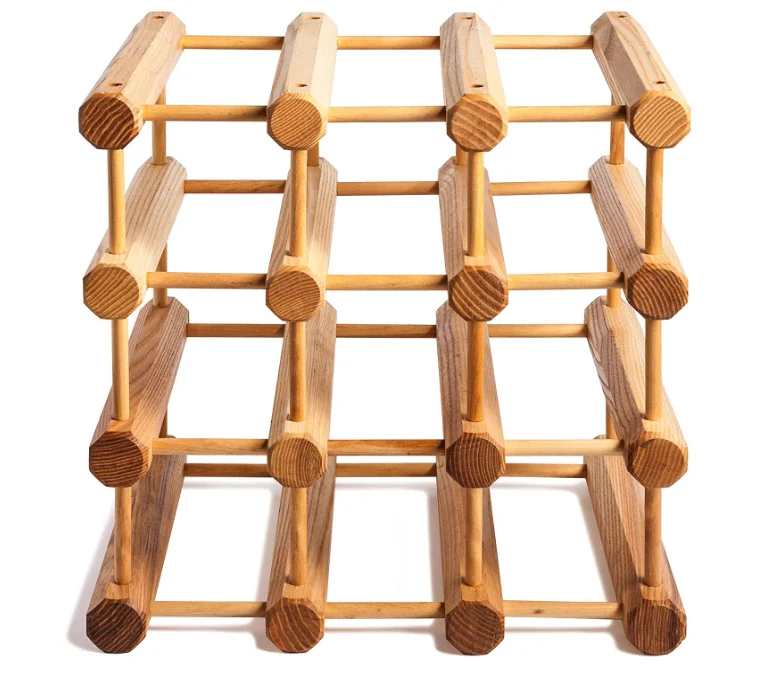 Деревянная модульная Винная стойка с естественной винной стойкой pinssmall