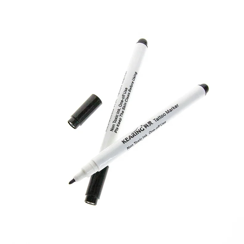 DIY body tattoo marker pen black or brown colors funny drawing on skin like real tattoo easily wash off