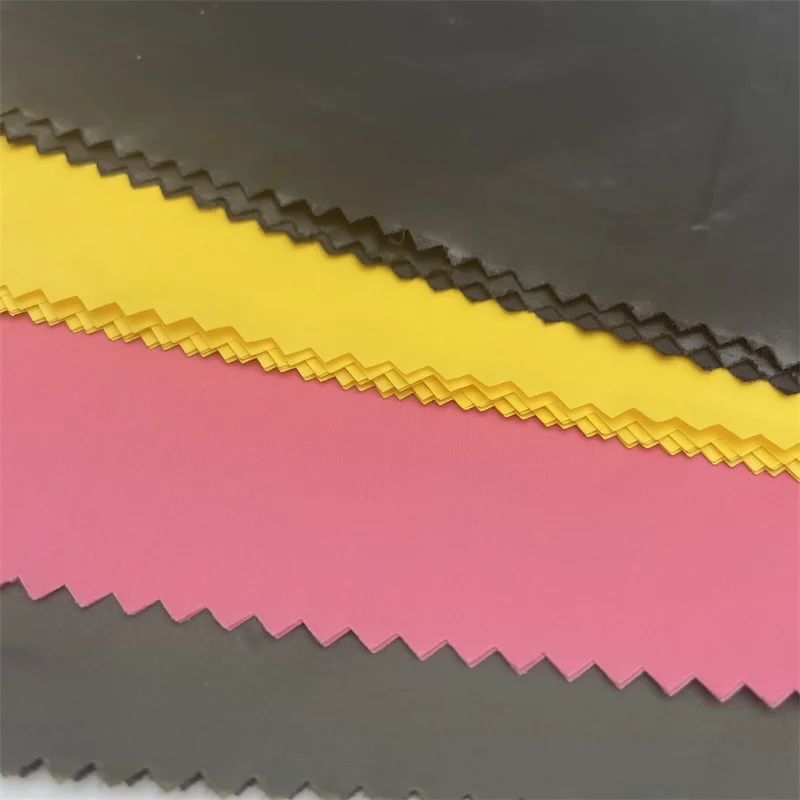 trilobal down proof calendering coat down jacket fabric Ultra-thin 20d 380t 400t 420t nylon taffeta glossy twinkle nylon fabric