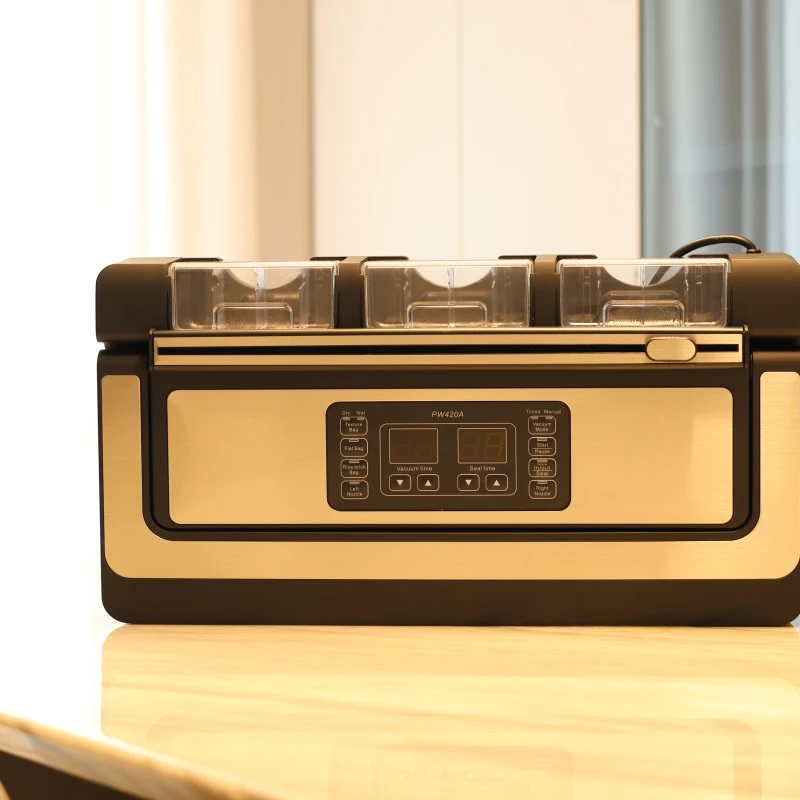 commercial vacuum sealer vacuum coffee brick bag packing machine mini bag sealer with cutter 2 in 1 heat vacuum