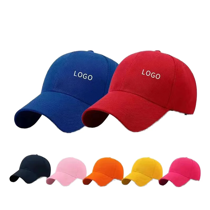 Custom Logo Golf Caps 6-Panel Checked Pattern Twill Fabric Many Color Baseball Caps with Contrasting Color Lace Snapback Style