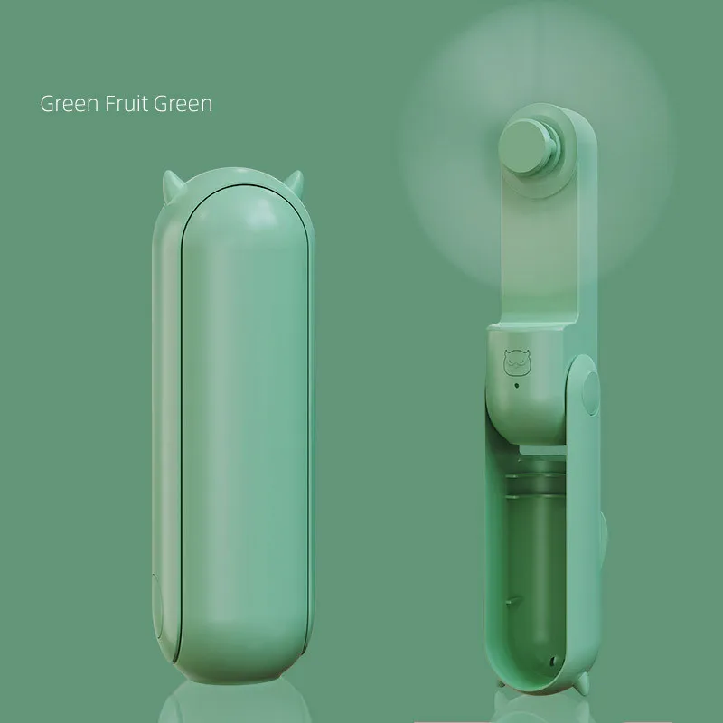 2022 New Creative Usb Rechargeable Multifunction Quiet Personal Handheld Fan Cute Foldable Mini Fan